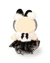 Labubu Clothes Black Stocking Lace Bunny