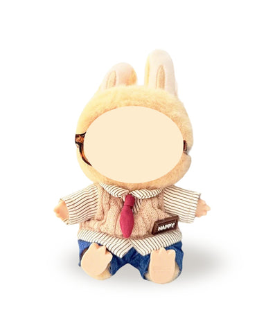 Labubu Clothes Chocolate School Uniform
