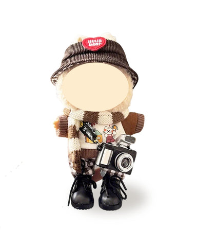 Labubu Clothes Chocolate Street Photographer Set