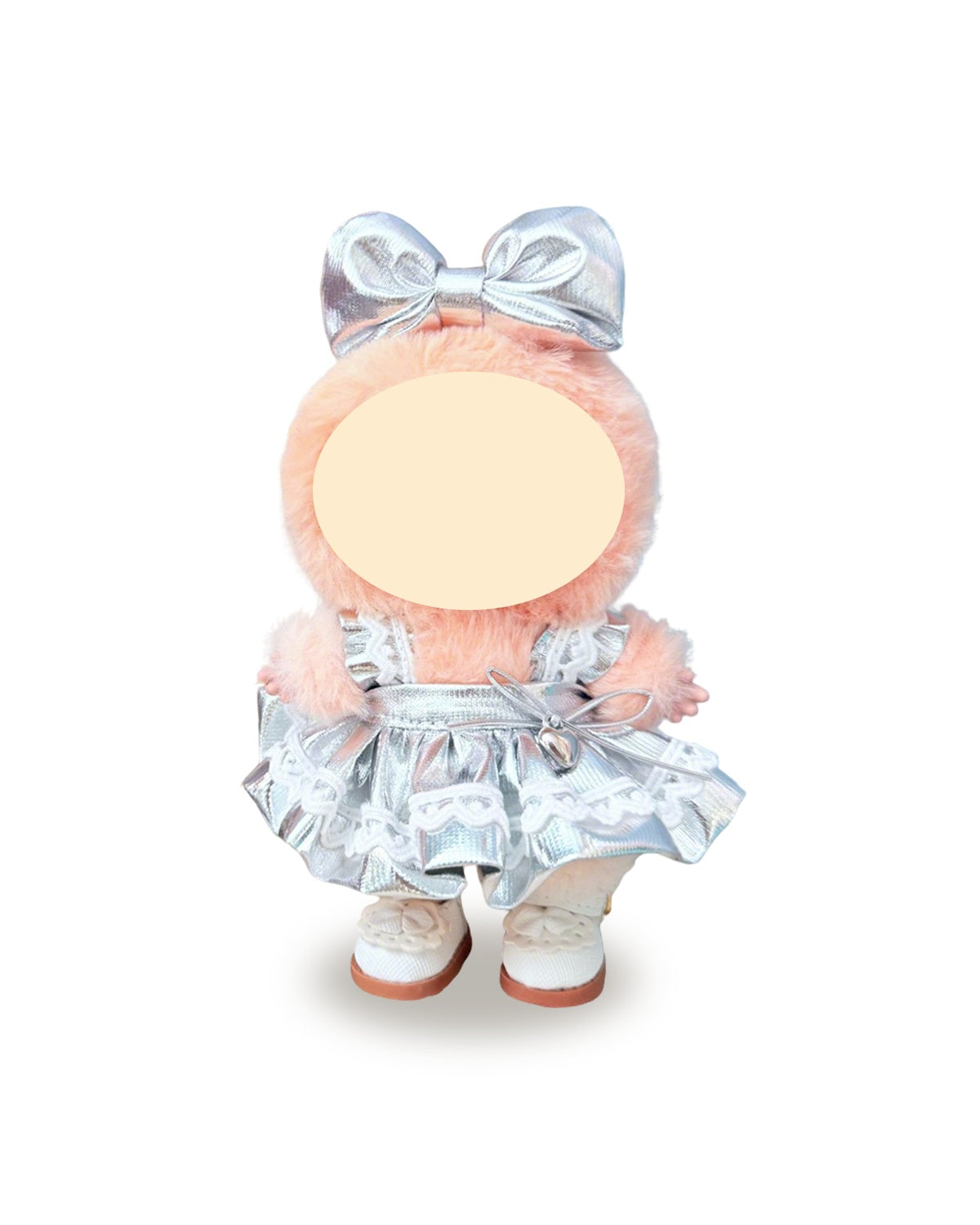 Labubu Clothes Silver Moonlight Dress