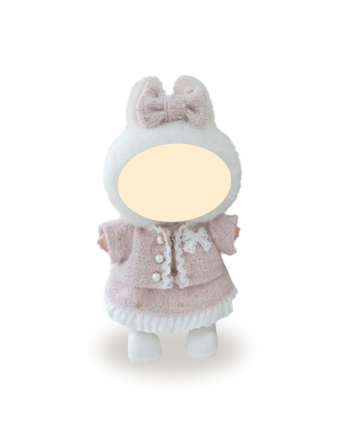 Labubu Clothes Pink Elegant Dress Set