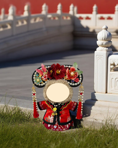 Labubu Clothes Red Flag Dress