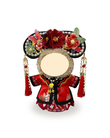 Labubu Clothes Red Flag Dress