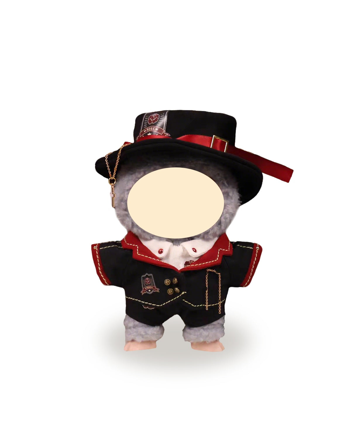 Labubu Clothes Dark Night Rose Uniform