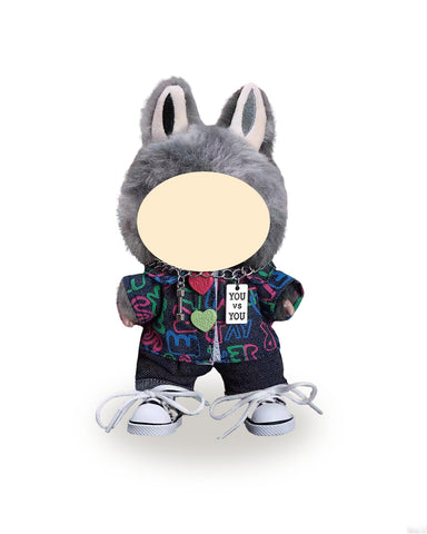 Labubu Clothes Black Denim Set