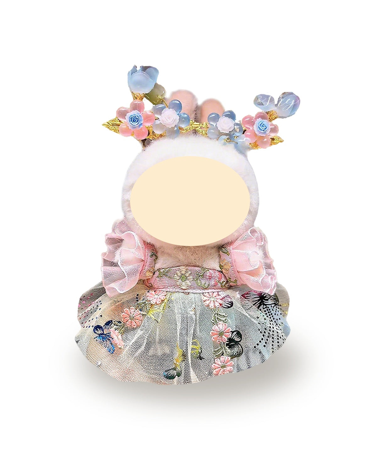 Labubu Clothes Butterfly Dream Flower Hanfu