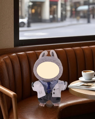 Labubu Clothes White Scientific Uniform