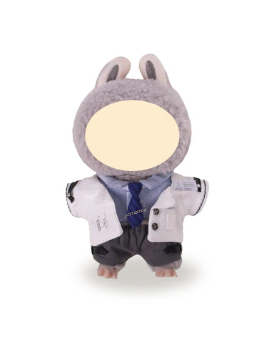 Labubu Clothes White Scientific Uniform