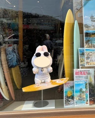 Labubu Clothes White Polka Dot Surf Set